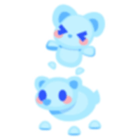 Frostbite Bear and Cub Animated Sticker - Legendary from Ice Soup Bait